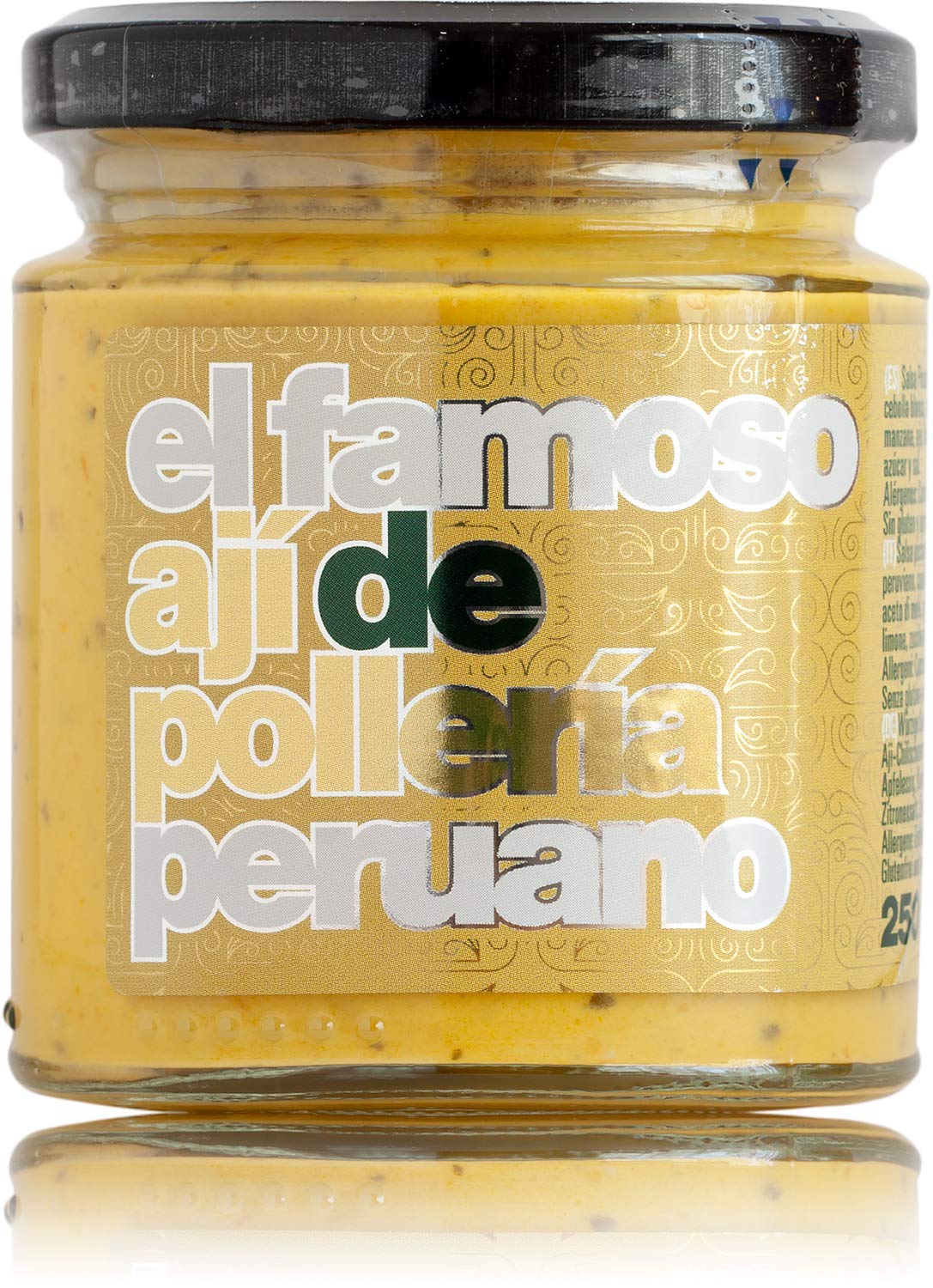 La Sarita Ají de Pollería 250 ml - Ají amarillo con huacatay, sin gluten, vegano