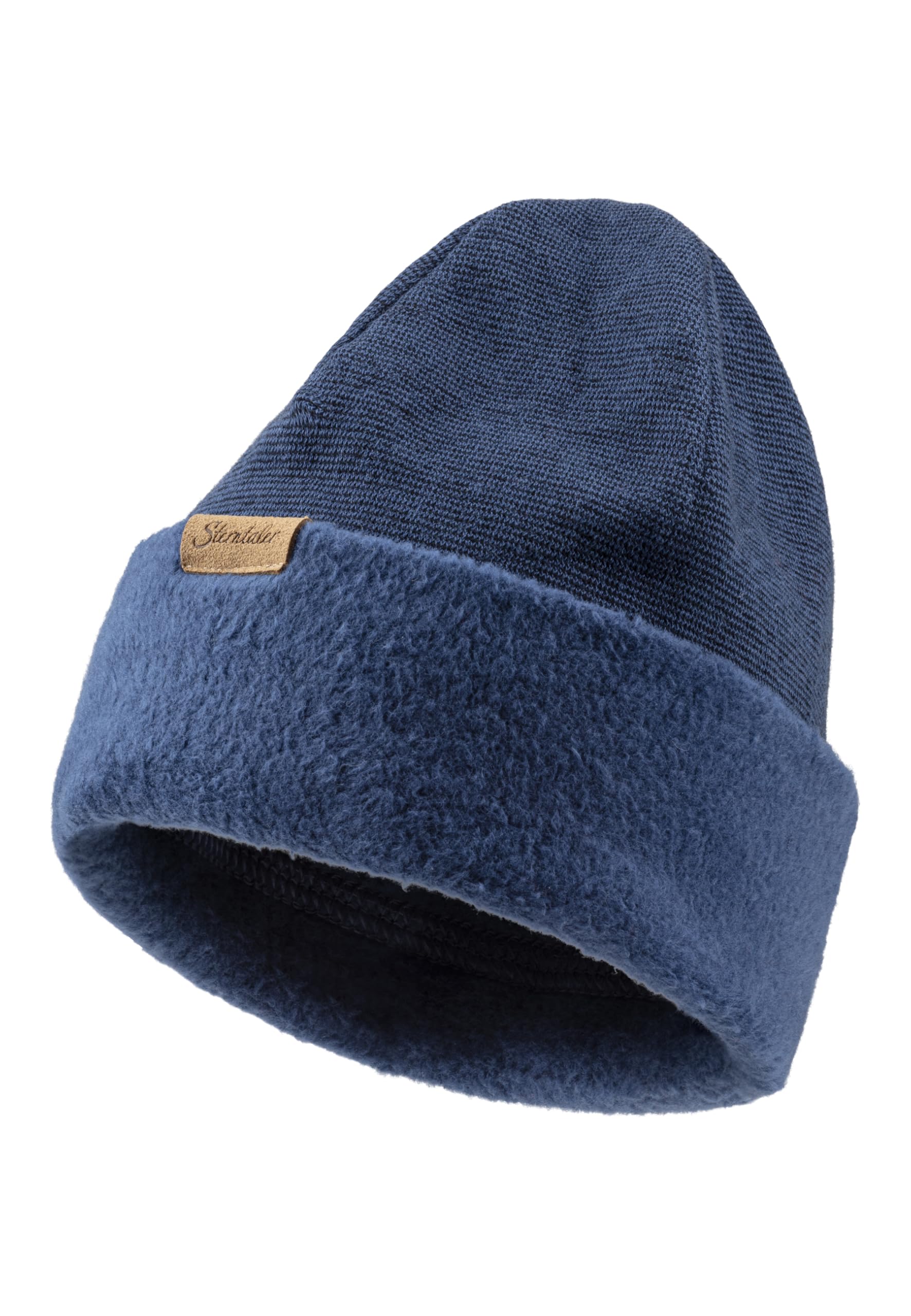 Beanie made of cotton with fine stripes