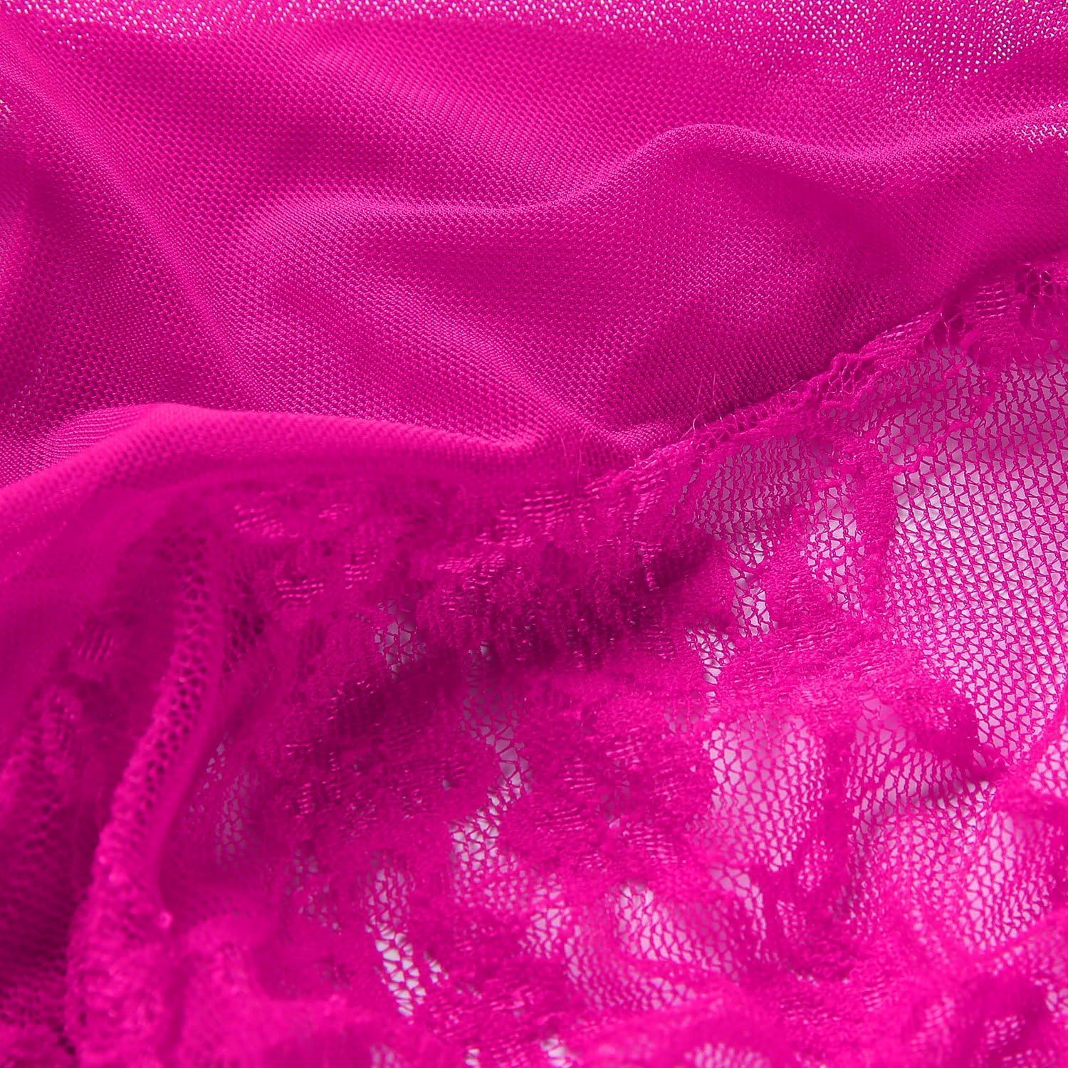 Women Sexy Lingerie Nightwear - One-Piece Bodysuit Nightie Plus Size, Black - Image 4