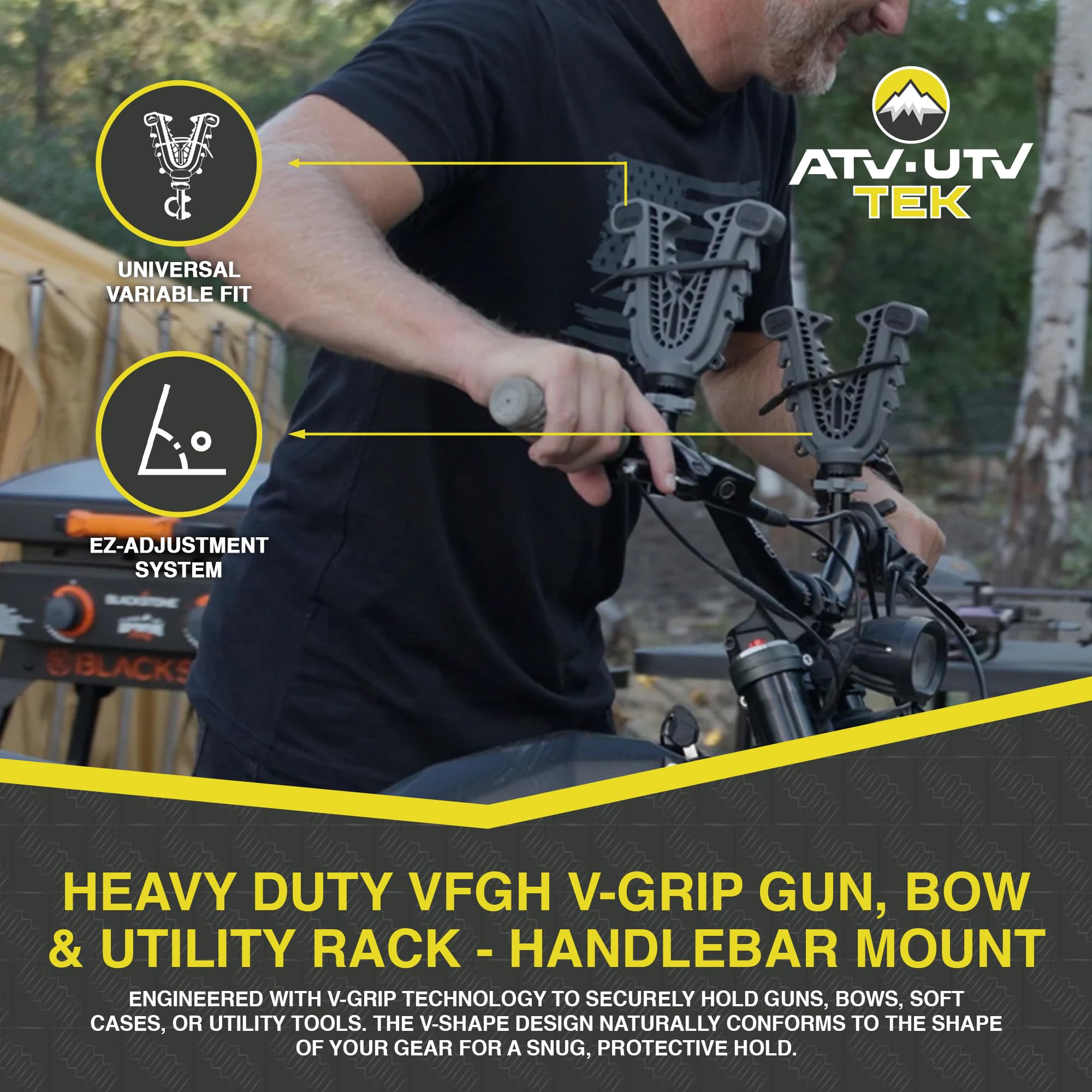 ATV Tek Soporte para manillar V-Fit Grip - Individual
