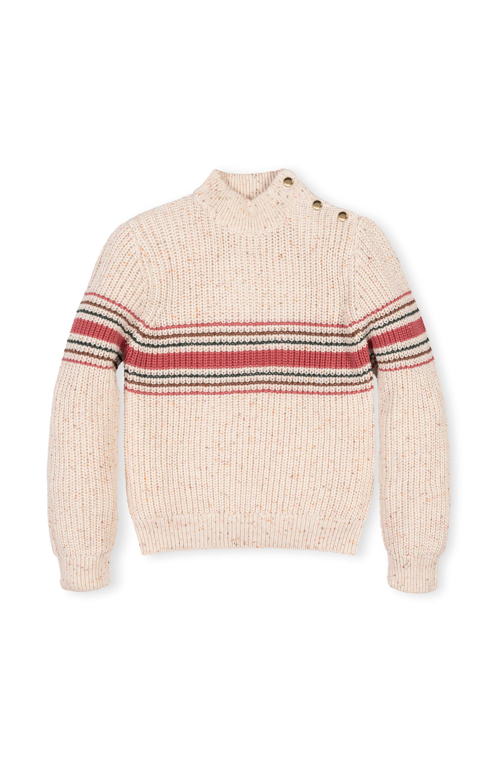 Hope &amp; Henry Girls' Cable Front Pullover Sweater