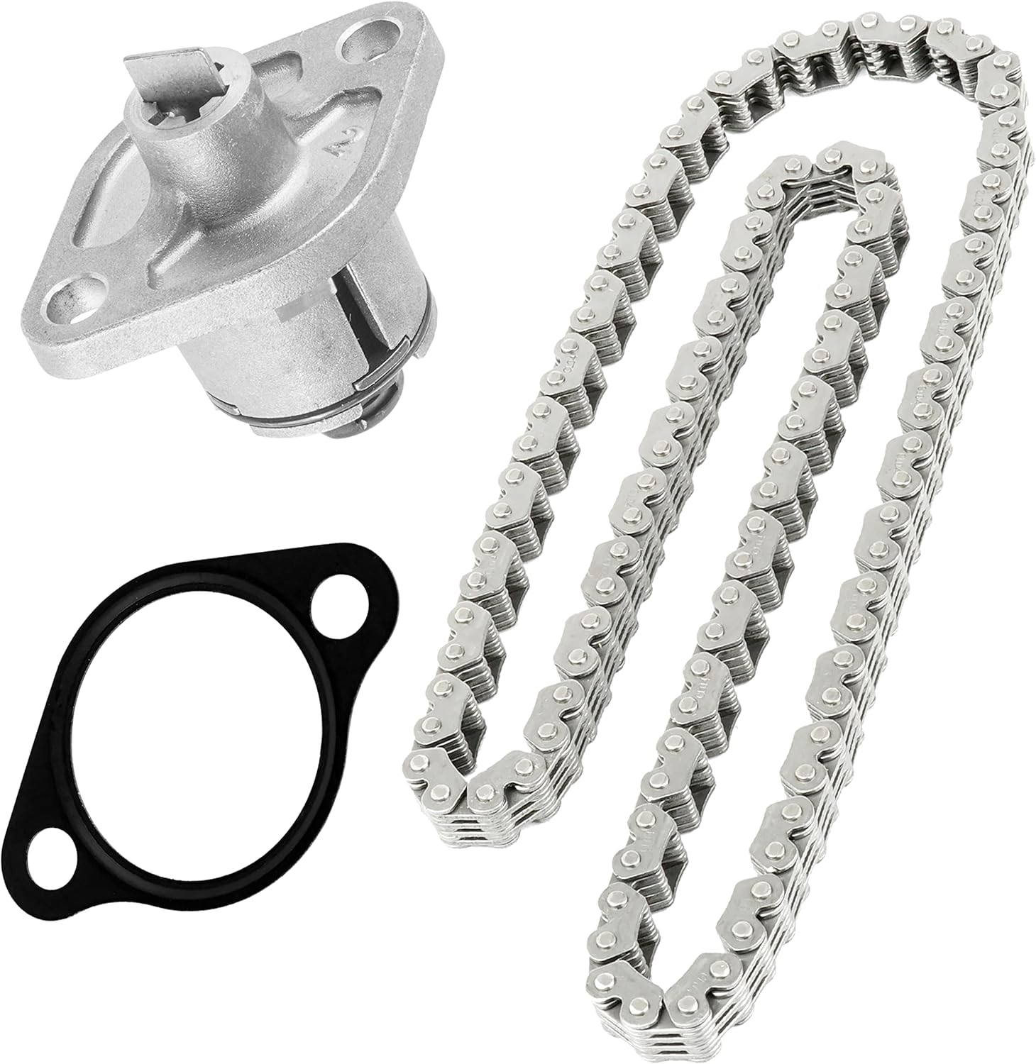 Caltric Cam Chain Tensioner with Chain and Gasket Compatible with Honda 14520-KRN-671 14401-KRN-671