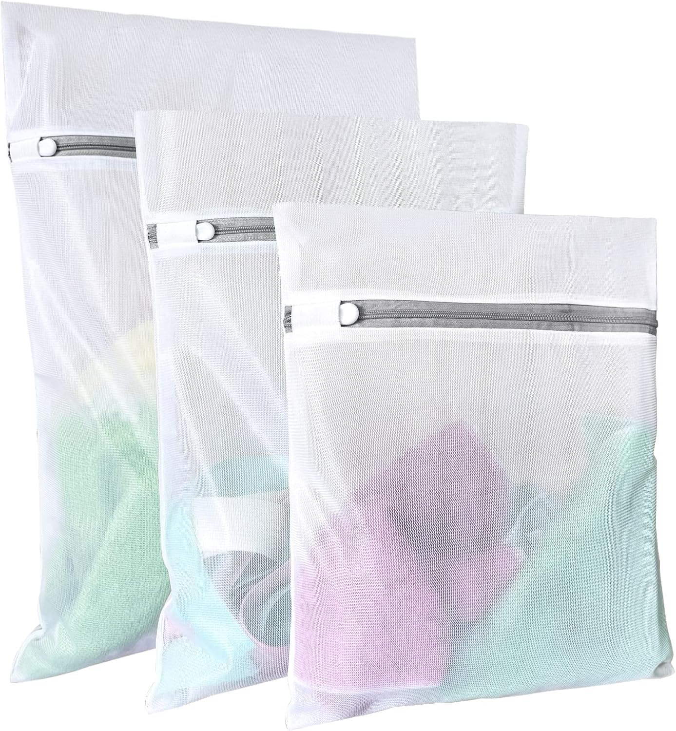 Lingerie Bags for Washing Delicates,Small Fine Mesh Laundry Bags,3Pcs(1 Large,1 Medium,1 Small)-Xian