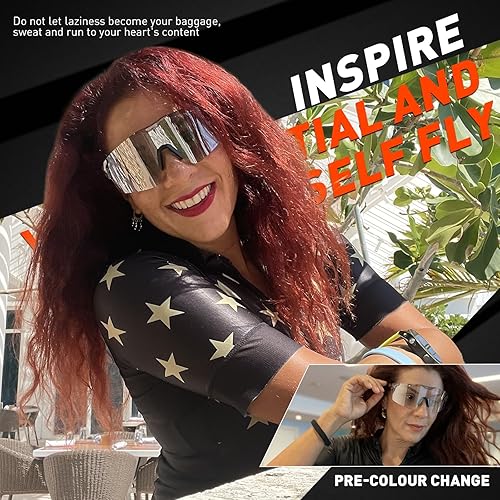 Miniatura 2 de Gafas de ciclismo fotocromáticas para hombres y mujeres, UV400, gafas deportivas para jóvenes, para correr, béisbol, golf