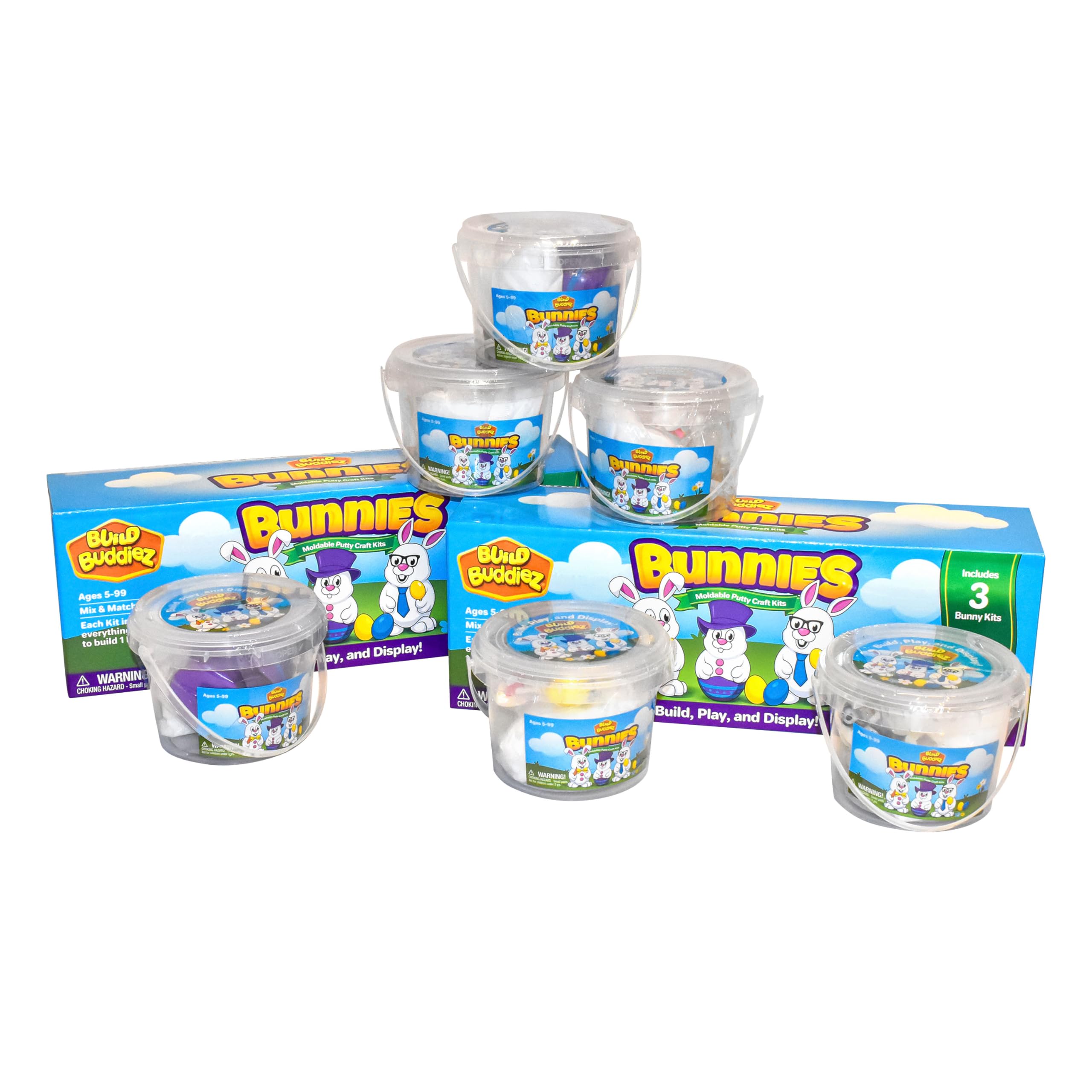 Amazon.com: Build Buddiez DIY Bunnies Craft Kit – 6 Pack Party
