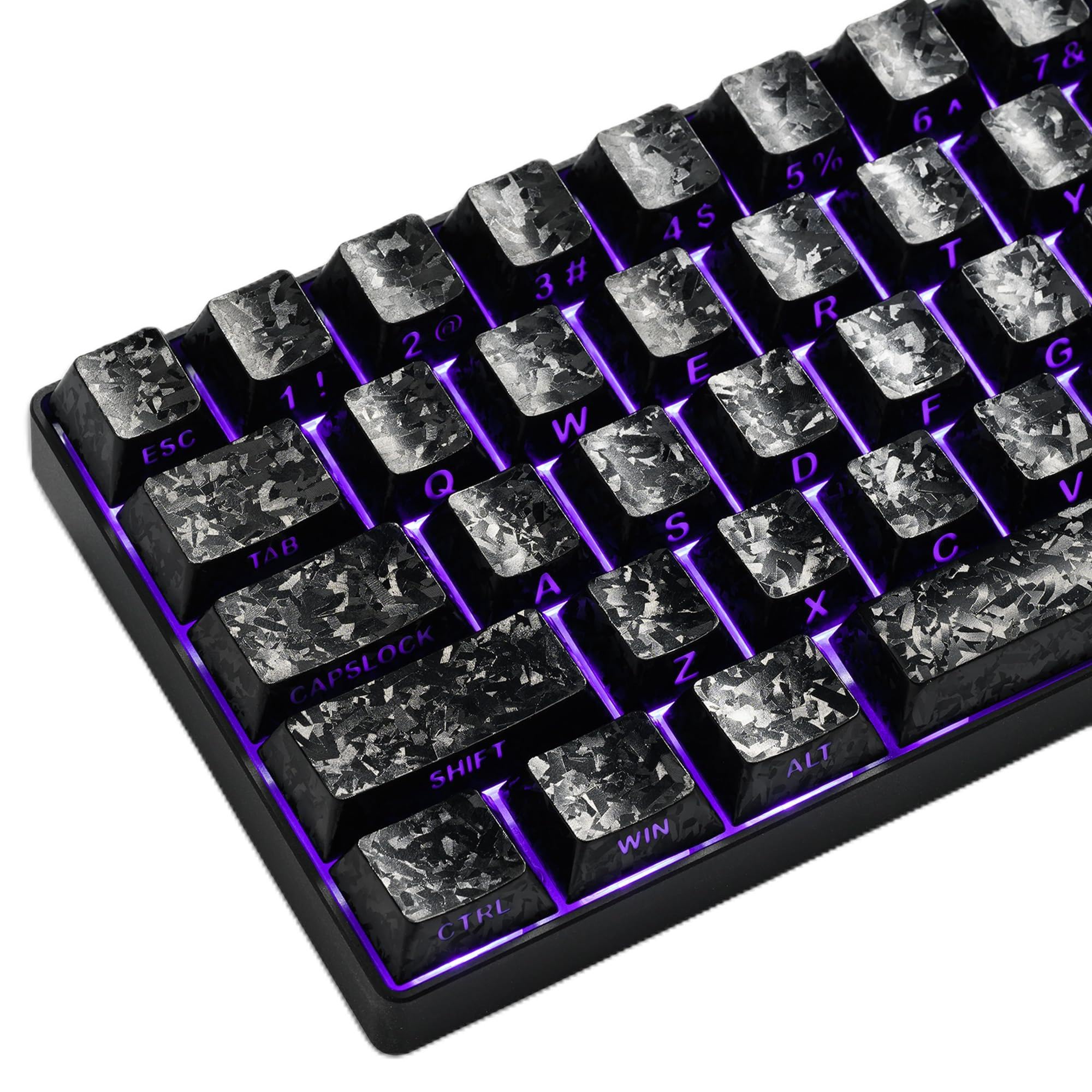 キーボード BOXXX KEYCAP THINK_SMOKY Amazon.com: Hkfos XVX Black Shine Through Keycaps, Forged Carbon