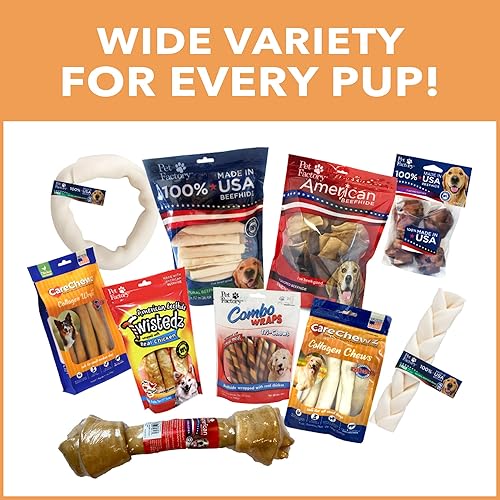 Miniatura 9 de Pet Factory CareChewz - Golosinas masticables de colágeno de 6 a 7 pulgadas para perros, sabor a pollo, 12 unidades1 paquete