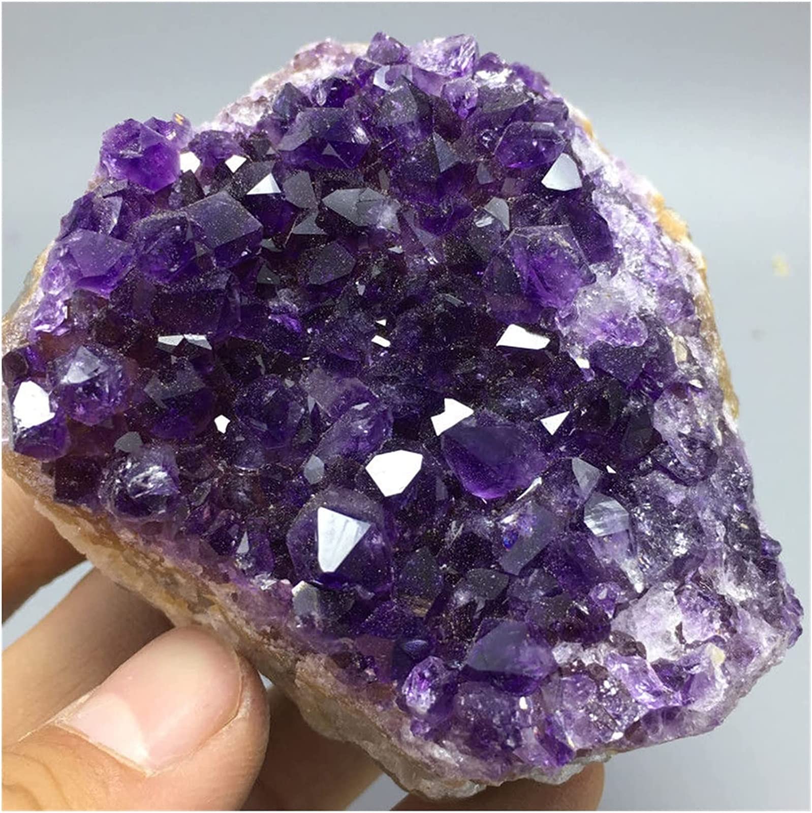 Améthyste brute Brésil violet profond 256g pièce unique de prestige