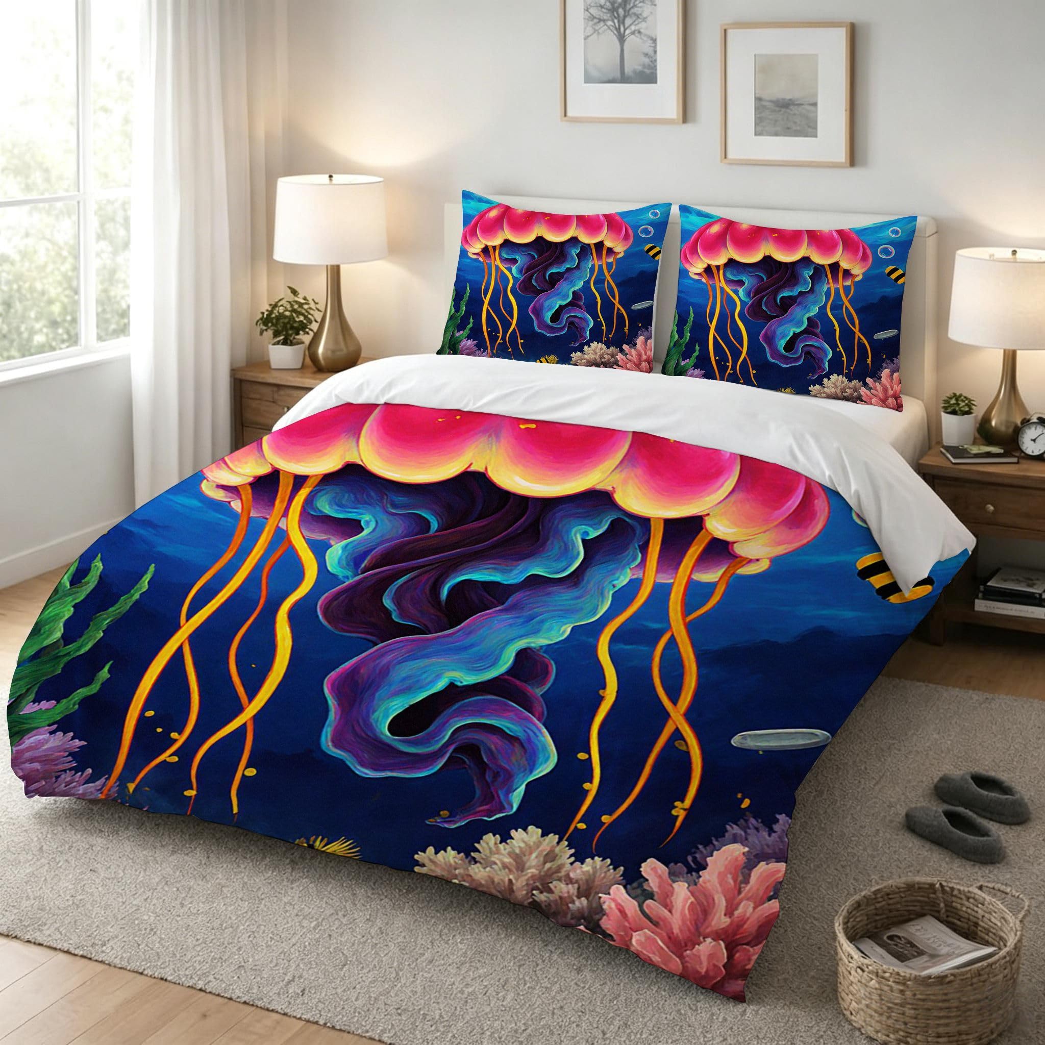 Funda Nórdica Cama 180, 240x260 cm Medusa Azul, AQ2040