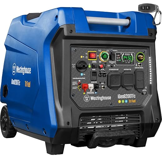 Westinghouse Tri-Fuel Inverter Generator 8200 Watts