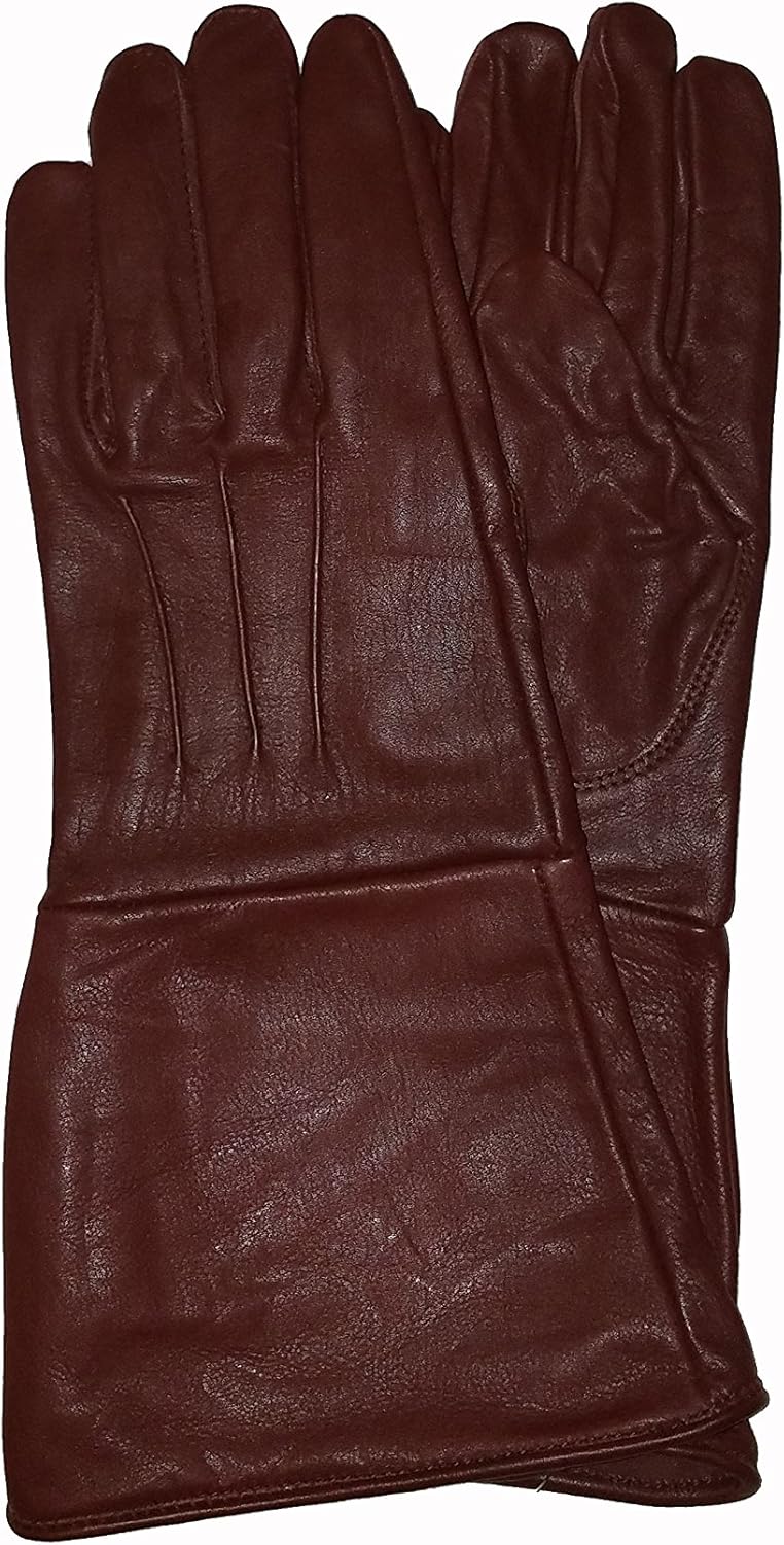 Medieval Gauntlet leather cosplay gloves long arm cuff
