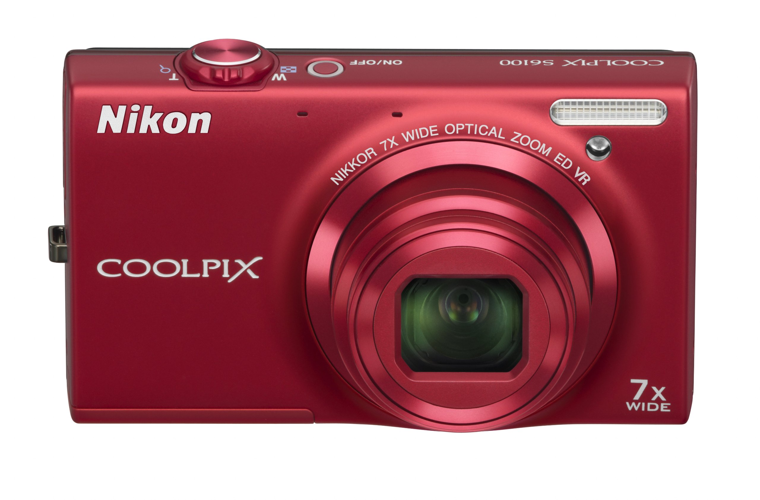 Nikon S6100 Coolpix Digital Camera - Red (16MP, 7x Optical Zoom) 3