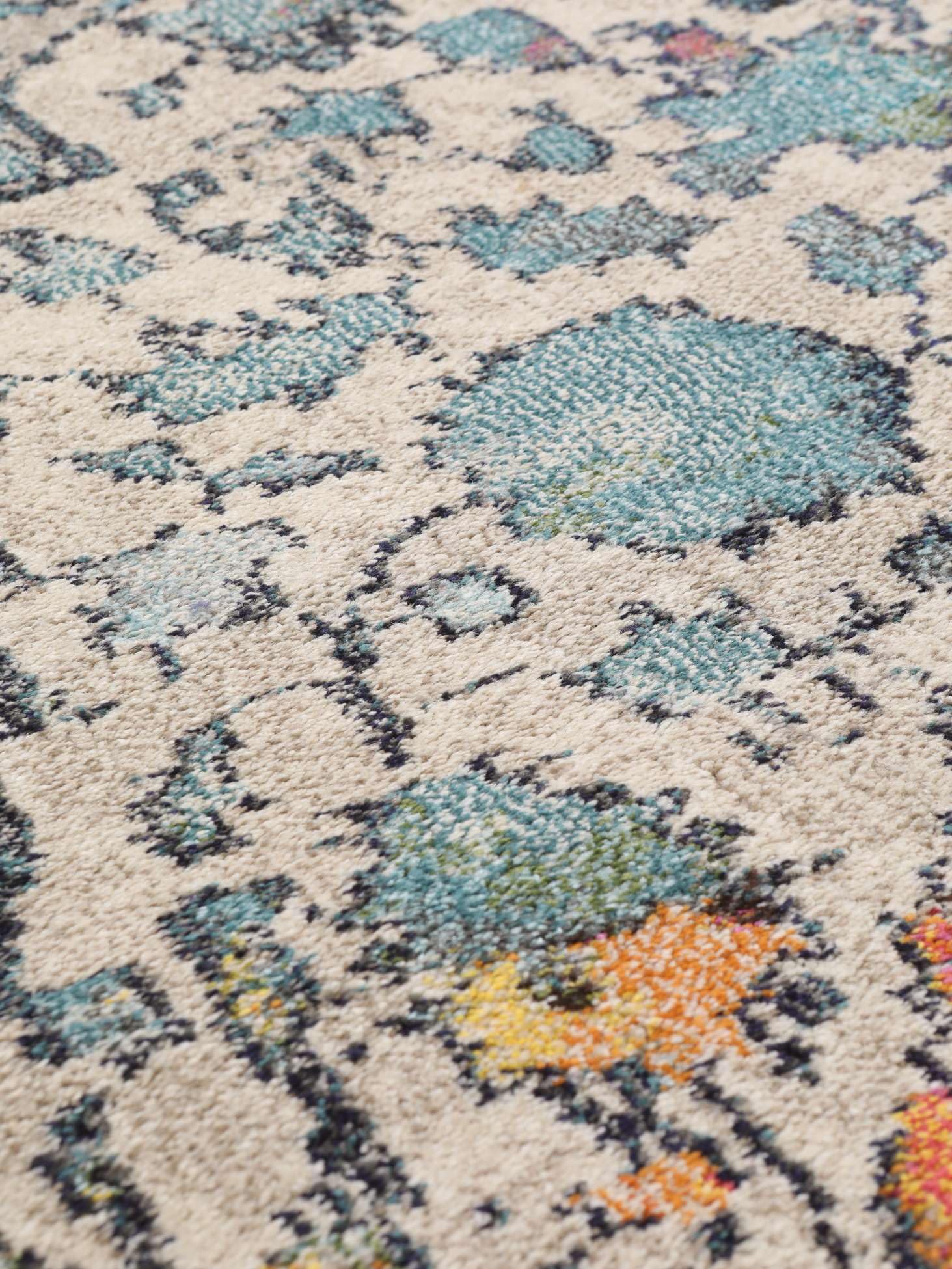 RugVista Kaleidoscope Alfombra, 160 x 230 cm, Multi | Rectangular, Pelo medio, Limpieza en seco, Oeko-Tex 100, Sala de estar, Comedor, Dormitorio, Cocina
