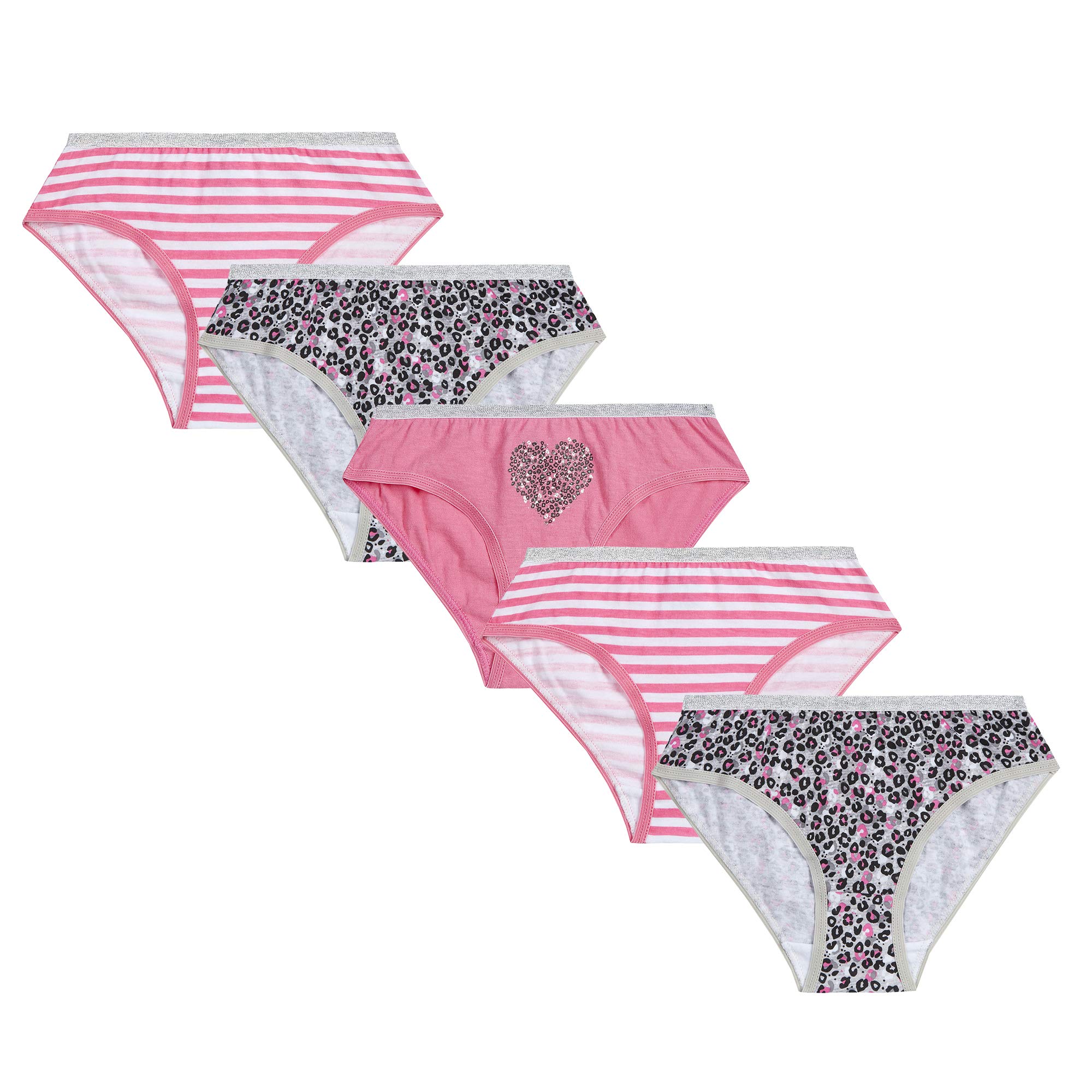 Girls Cotton Briefs Knickers Unicorn Animal Underwear Childrens Essentials Kids Leopard 4-5