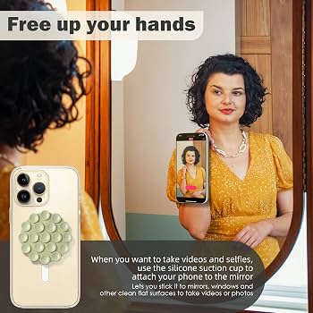 Ventose Per Telefono In Silicone, 8 Pezzi Multiuso Per Selfie E Video (Set 8 Colori)