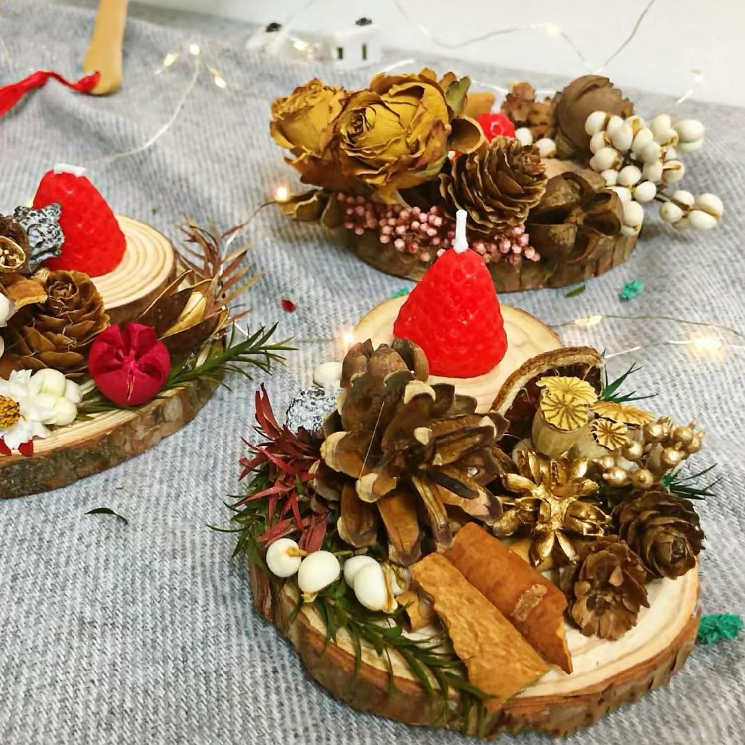 Tioncy 20 Pcs Wood Slices For Centerpieces Round Unfinished Wood Centerpieces For Tables 1100939