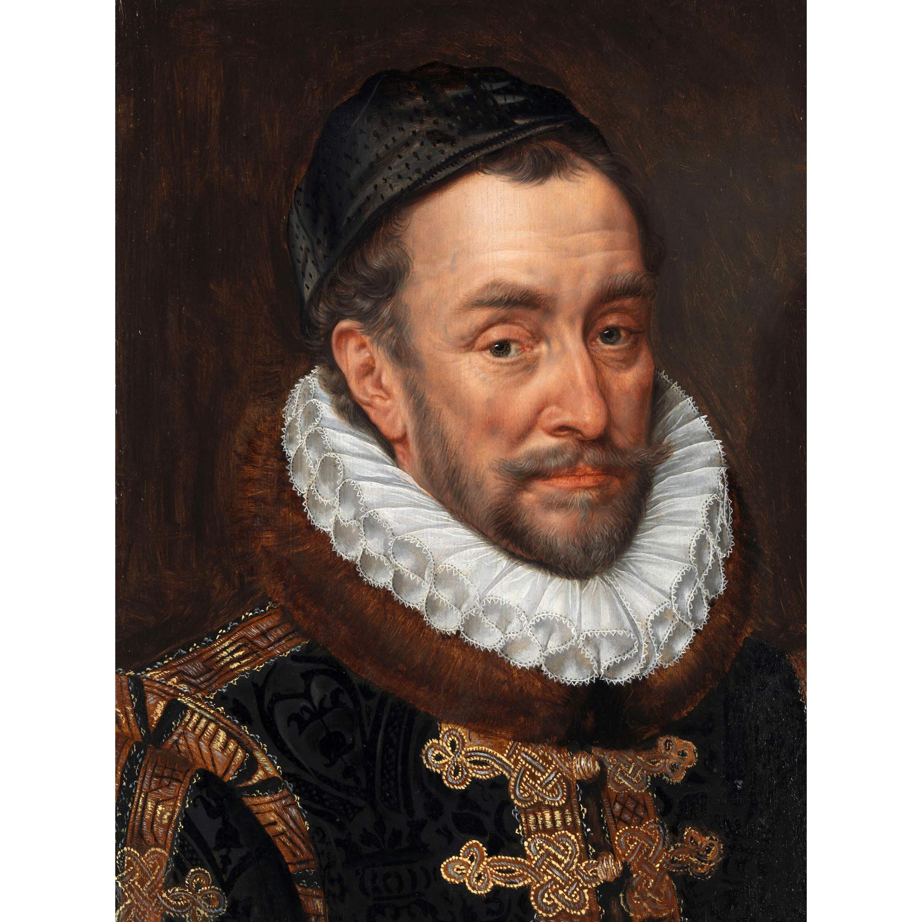Artery8 Adriaen Thomasz Key William Of Orange Painting Premium Wall Art Canvas Print 18X24 Inch