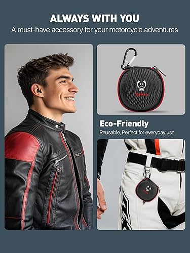 Miniatura 5 de Tapones para los oídos de motocicleta, reducción de ruido del viento que mantiene las comunicaciones claras, tapones para los oídos reutilizables