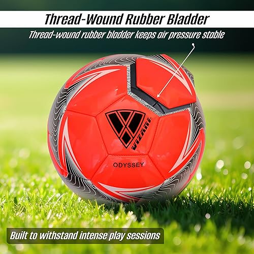 Miniatura 4 de Vizari Odyssey - Balón de fútbol juvenil duradero y firme, pelota de fútbol juvenil con carcasa de TPU de alta calidad, pelota de fútbol al aire