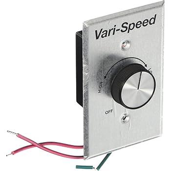 Kb Electronics Model Kbwc 15k Ur Variable Speed Fan Control Wall Mount Rated 5 0 Amps 120 Vac For Use With Shaded Pole And Psc Motors