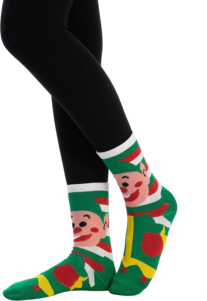 JOYIN 12 Pares Medias Mujer Navidad Coloridas Unisex Adulto miniatura 8