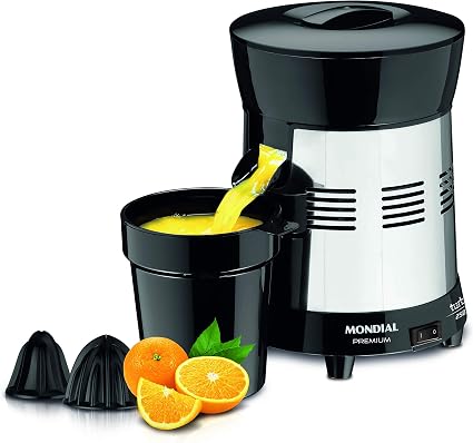 MONDIAL Extrator de Sucos Turbo Premium Preto/Inox, 250W, Bivolt - E-10 | Amazon.com.br