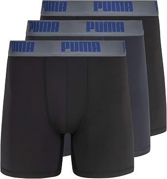 PUMA Mens 3 موجز بوكسر أداء الحزمة