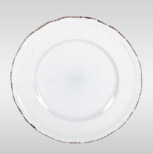 Miniatura 6 de HomeVss Juego de vajilla French Countryside de 20 piezas moteado y blanco antiguo