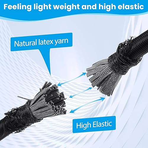 Miniatura 10 de Cuerdas elásticas pequeñas con ganchos de varios tamaños de 12 pulgadas, 18 pulgadas, 24 pulgadas y 36 pulgadas de largo, ganchos de metal con