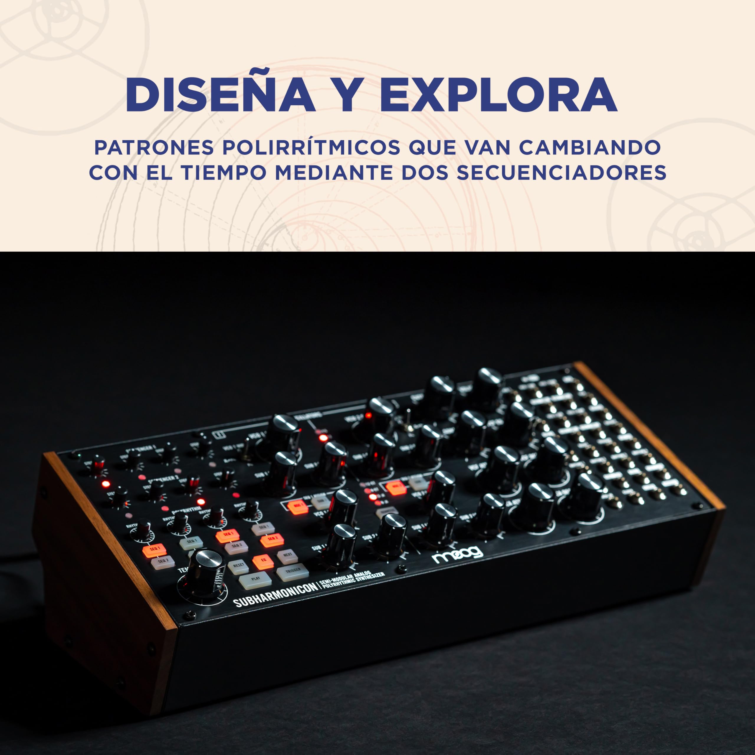 MOOG Subharmonicon - Sintetizador Polirrítmico Analógico Semimodular con Secuenciador Dual, MIDI y Bahía de Parcheo