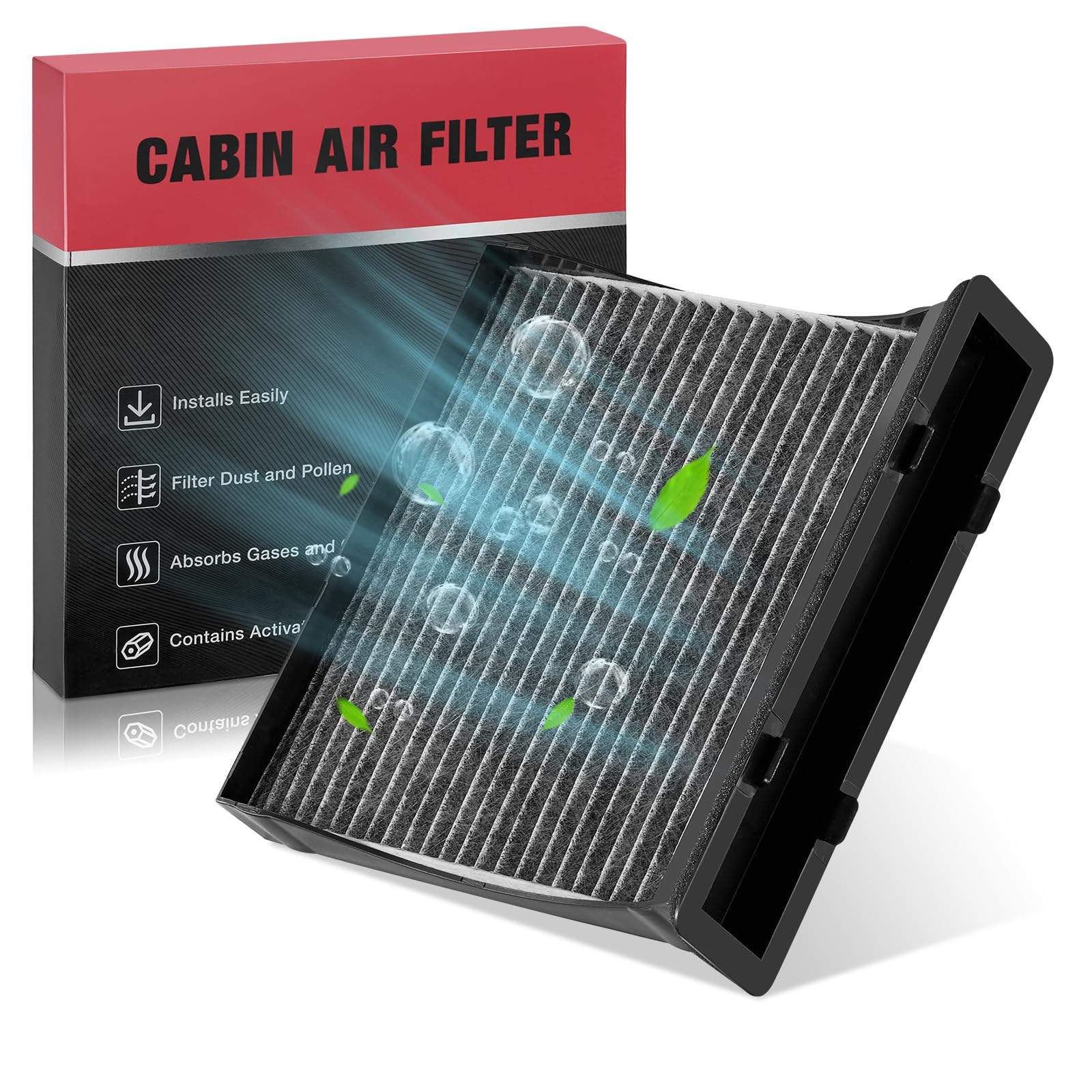 BDFHYK CF10930 Cabin Air Filter with Activated Carbon Compatible with Subaru WRX 2012-2021, WRX STI 2013-2021, Forester 2009-2018, Crosstrek 2016 2017, Impreza 2008-2016, XV Crosstrek 2013-2015