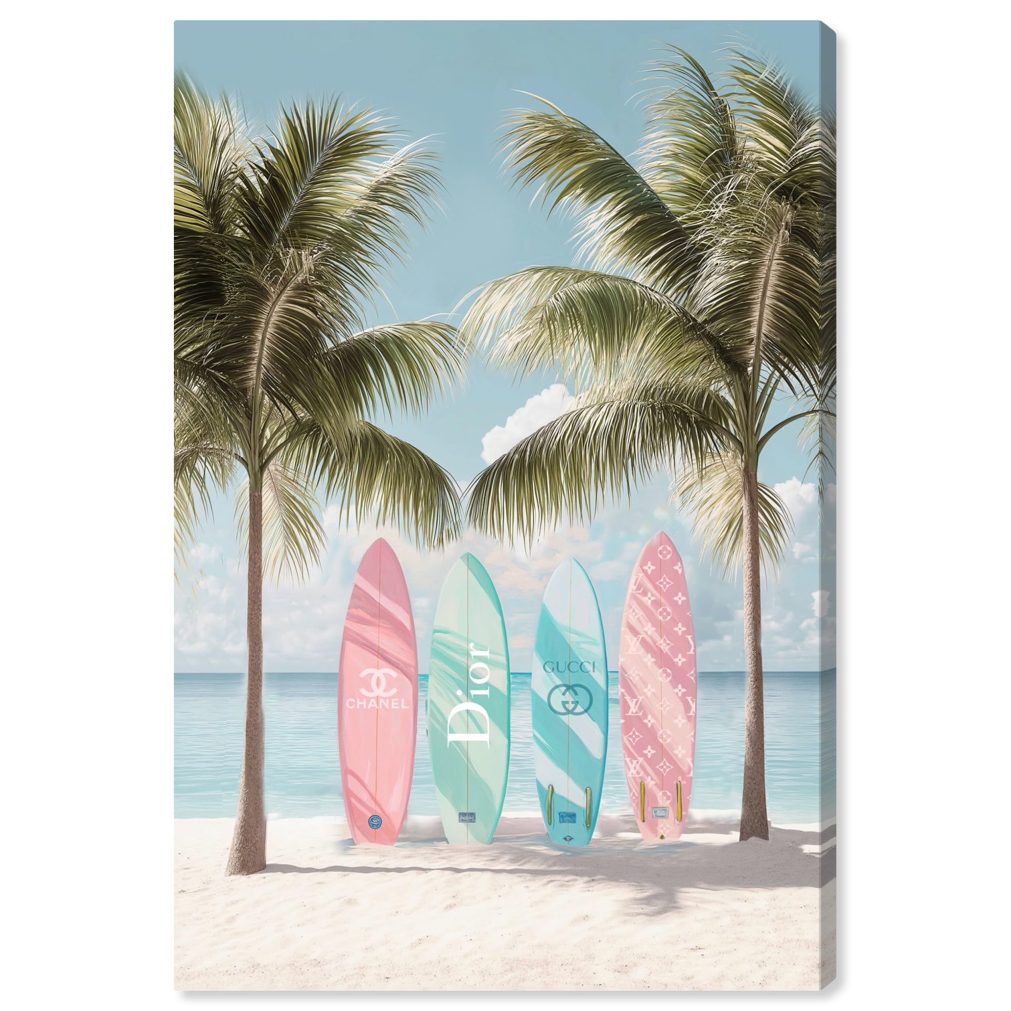Amazon.com: Art Remedy Pastel Surfboards in the Sun Canvas Trendy