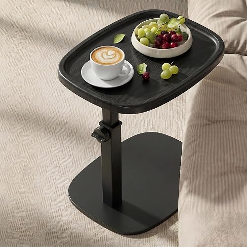 VASAGLE C Side Table Adjustable Height, Couch Sofa Table, End