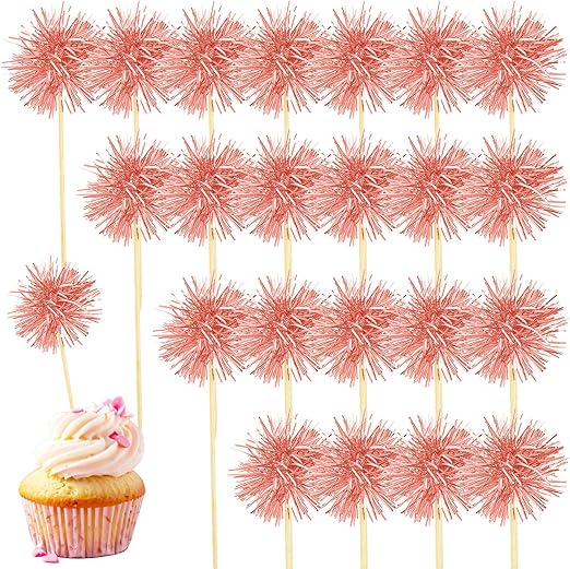 80 Pcs Firework Cupcake Topper Graduation Cupcake Toppers