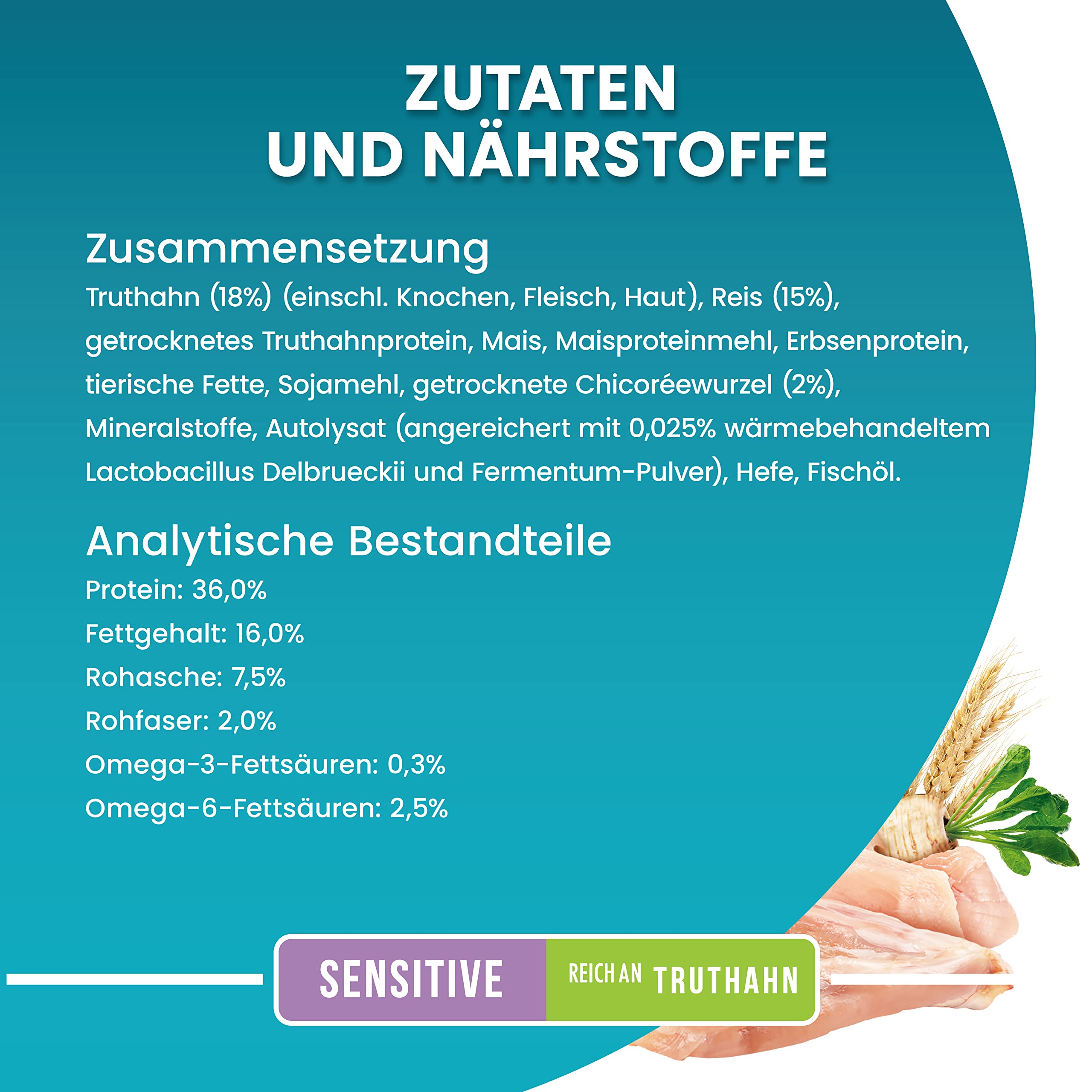 PURINA ONE BIFENSIS Sensitive Katzenfutter trocken, reich an Truthahn, 6er Pack (6 x 750g)