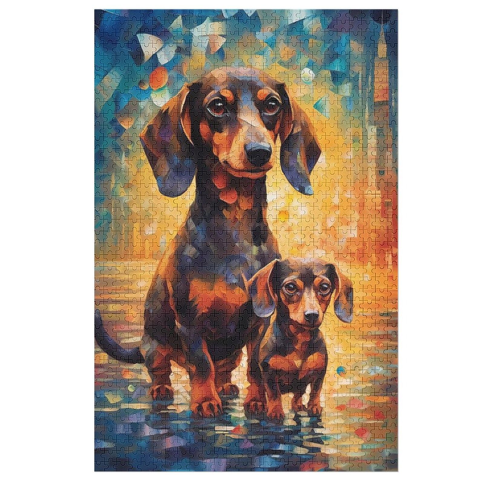 Dackel Hund 2000 Stück Papier-Puzzles für Erwachsene und Kinder – Puzzle für Jugendliche 70x100cm