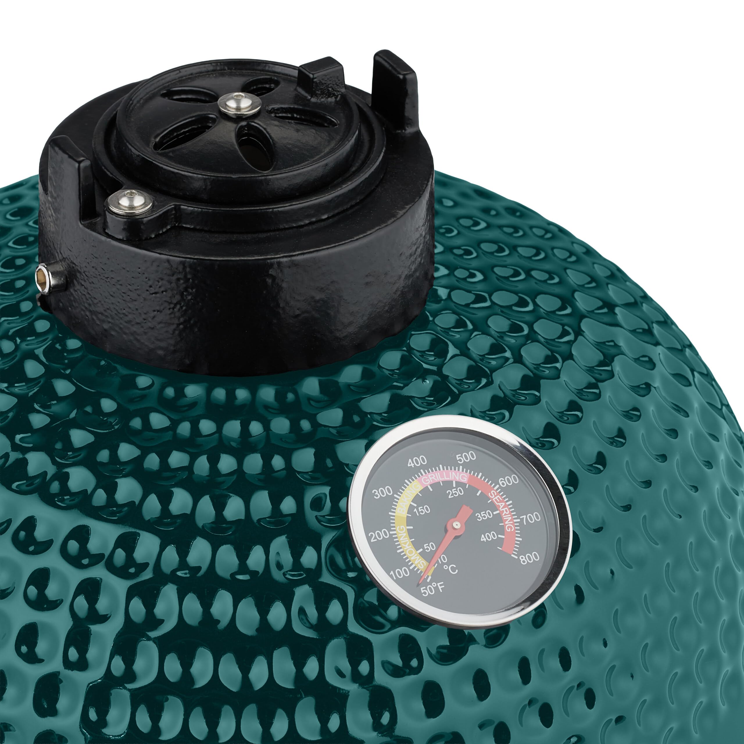 Relaxdays Barbecue a Carbonella Stile Kamado, Griglia Ø 26 cm in Ceramica, BBQ Carbone da Esterno