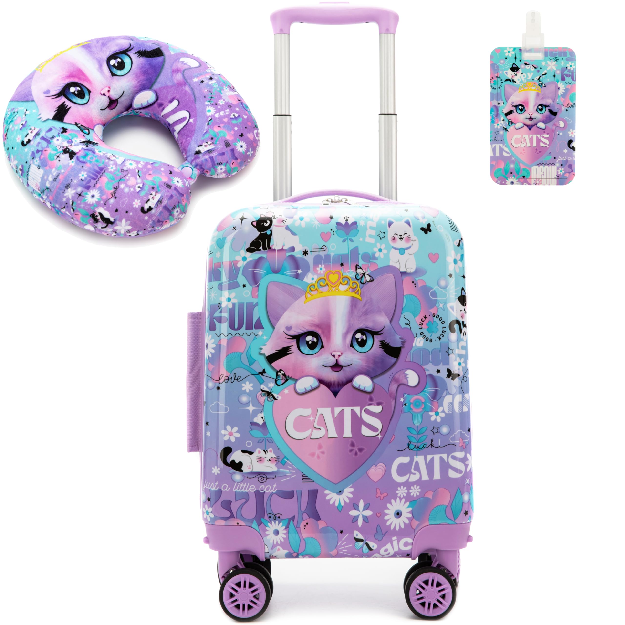 Maleta Niños Con Ruedas HTgroce 3Pcs Maleta De Viaje Cabina