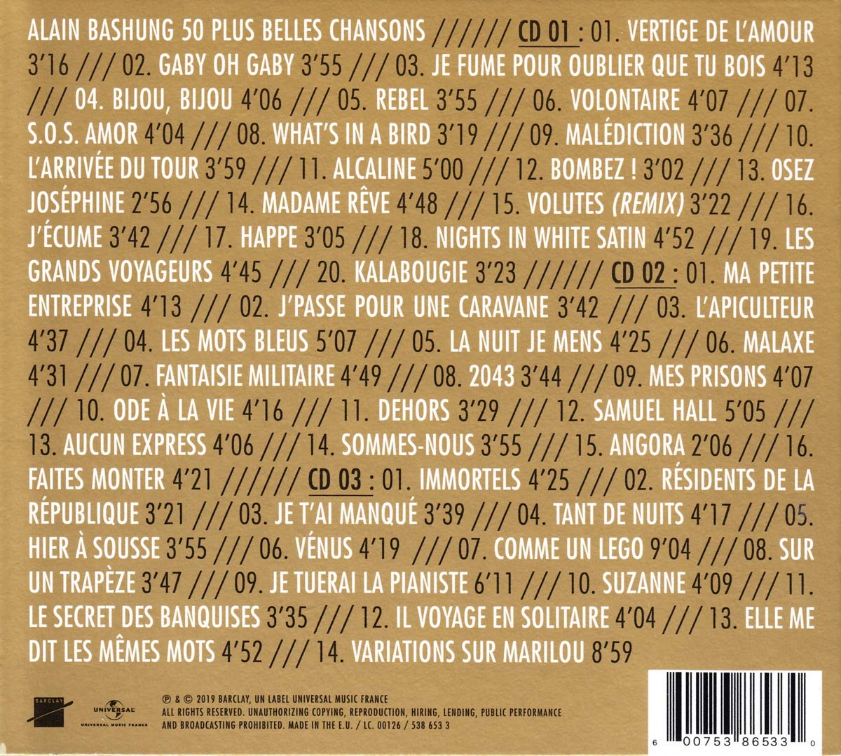 50 Plus Belles Chansons