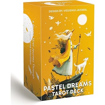 Pastel Dreams Tarot-Deck Tarotkarten f r Anf nger 78 weiche Pastell-Tarotkarten mit allgemeinem Leitfaden sanfte intuitive Kunst Lesen und Wahrsagen