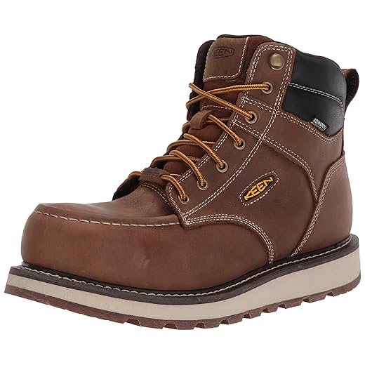 KEEN Utility Cincinnati, Men's, Belgian/Sandshell, Comp Toe, EH, WP, 6 Inch, Work Boot (11.0 EE)
