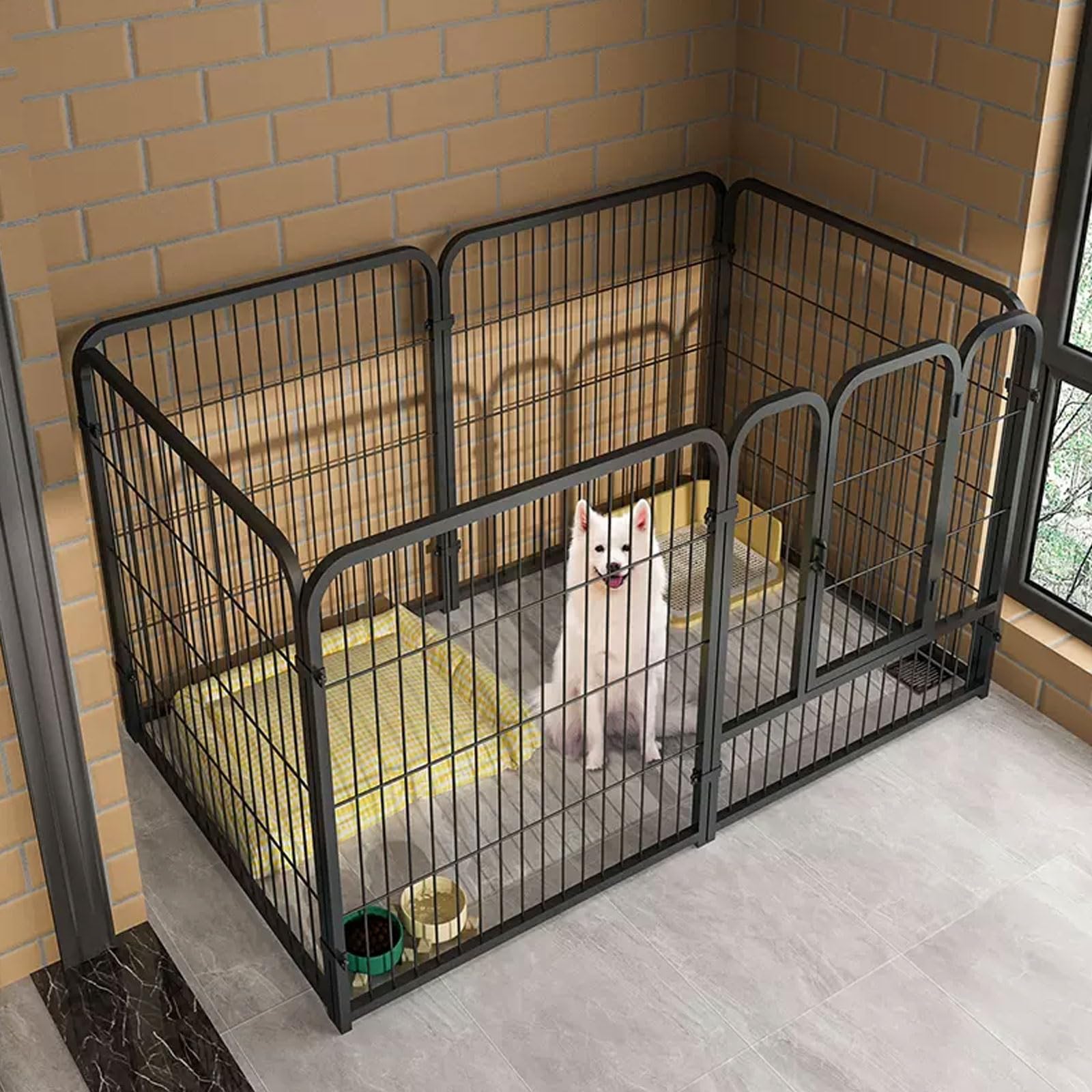 Amazon.co.jp: 中型犬用の犬ケージ、小中型犬用のドッグフェンス