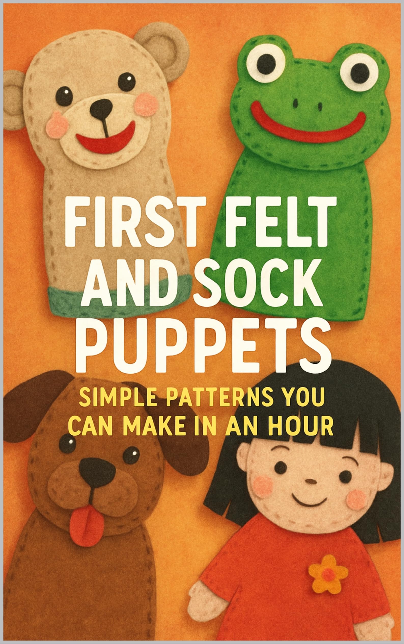 First Felt and Sock Puppets – Simple Patterns You Can Make in an Hour