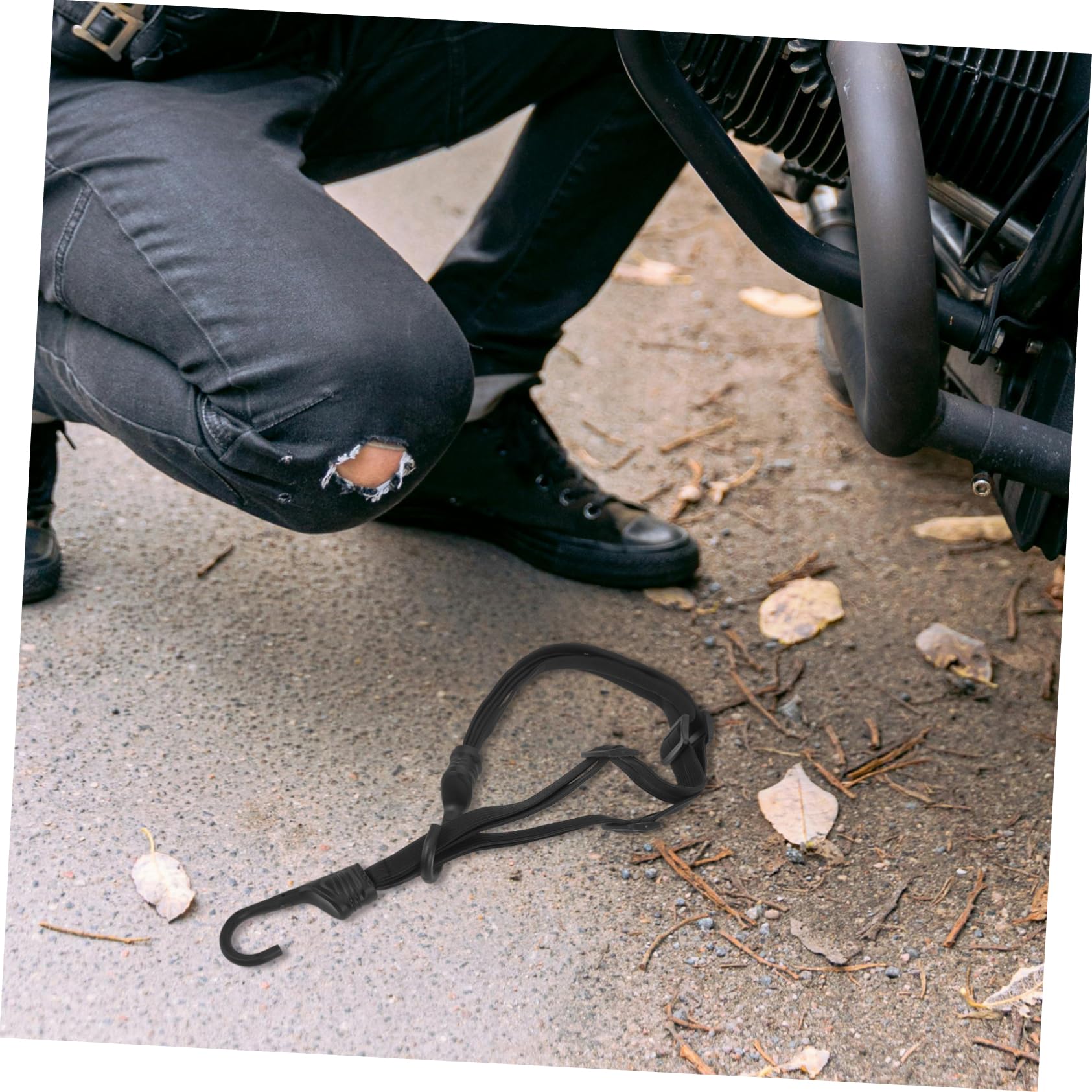 ULTECHNOVO 5pezzi Corda Elastica Bungee Con Ganci Per e Caschi Fissaggio Sicuro Per Bagagli Corda Resistente Accessorio Versatile Per Trasporto e Sicurezza