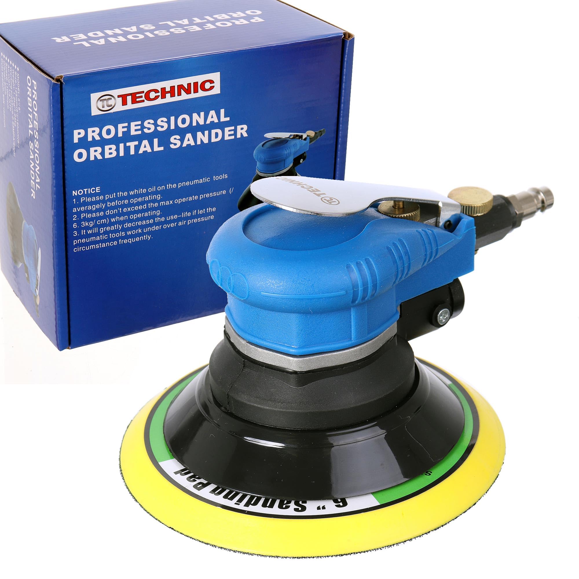 Lijadora excéntrica neumática Technic de 150 mm