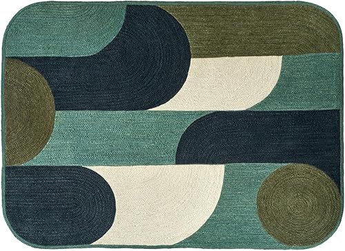 ARTS OF JAIPUR Collection - Alfombra de pasillo de 3 x 10 pies, hecha a mano, de yute natural, alfombra trenzada a mano para cocina, alfombra de