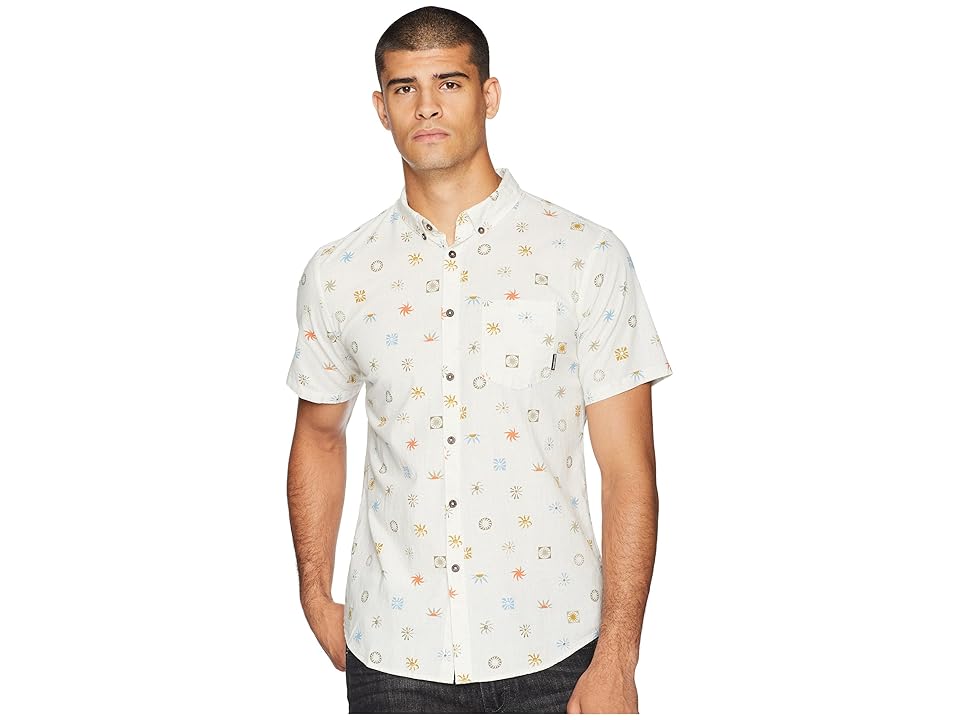 

Billabong Sundays Mini Short Sleeve Woven Top (Stone) Men's Clothing
