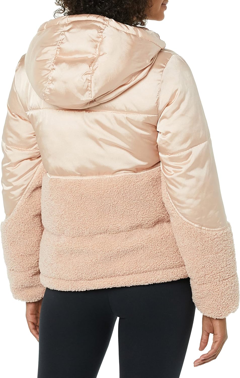 Amazon Essentials womens Full-Zip Sherpa Fleece Hooded Puffer Jacket - Image 2