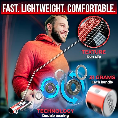 Miniatura 7 de BARACUS Cuerda de saltar para mujeres, hombres, niños  accesorios de gimnasio para mujeres  equipo de entrenamiento en casa  pesas para ejercicios