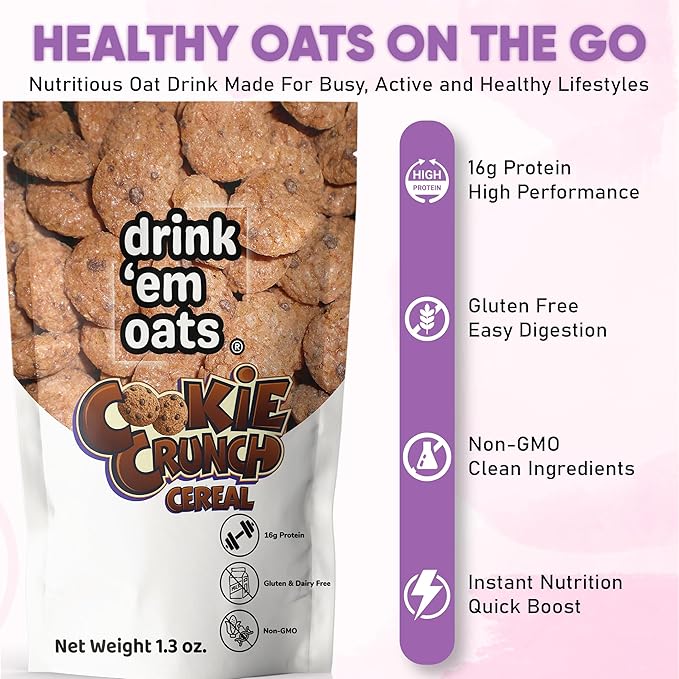 Drink 'em Oats Avena Lista para Beber Pack Variedad - 10 Sobres miniatura 5